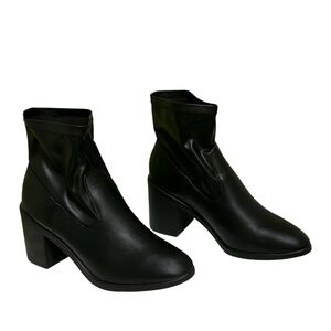 Cityclassified Women’s Black Ankle Boots Pull On Sapling Party Streetwear Sz 10